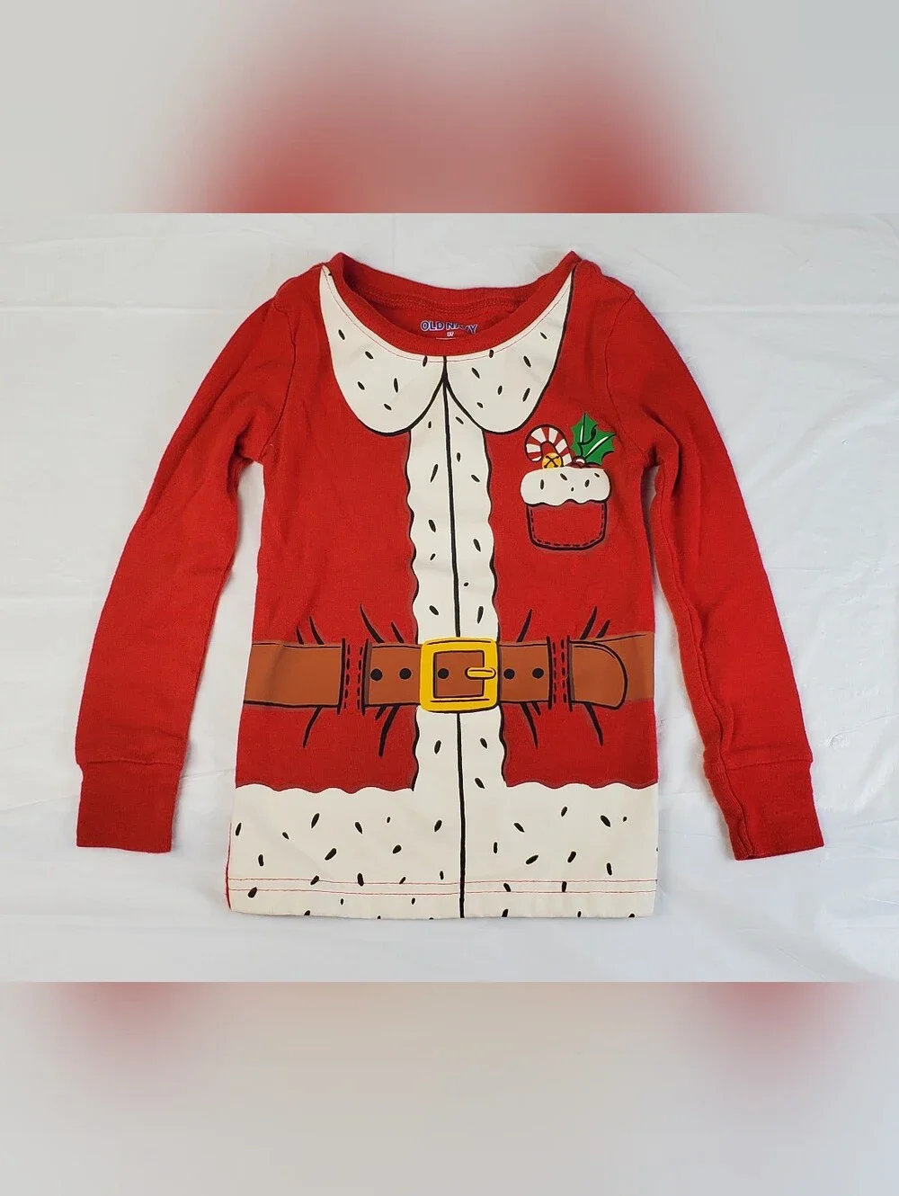 Old Navy Kids Toddler Santa Matching Christmas Snug-Fit Pajamas - Size 3T - EUC